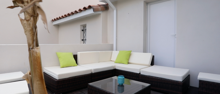 Terrasse d'une maison de Maisons d'en France Méditerranée