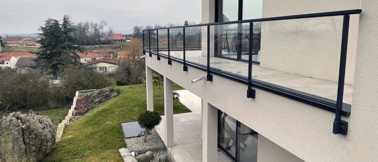 Terrasse d'une maison contruite par Maisons d'en France Lorraine Nord