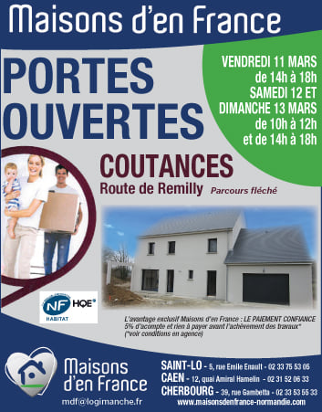 Affiche des portes ouvertes Maisons d'en France Basse Normandie à Coutances (50)